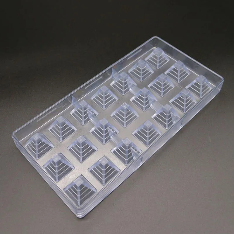 21 Holes Pyramid Shape Plastic Jelly Chocolate Mold Diy Candy Creative Mini Cake Decorating Molds Dessert Baking Tools | Дом и сад