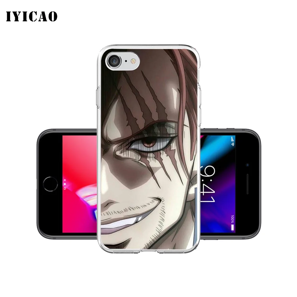 IYICAO Mihawk shanks Цельный Мягкий силиконовый чехол для телефона iPhone X XR XS MAX 6 6s 7 8 Plus 5 5S SE