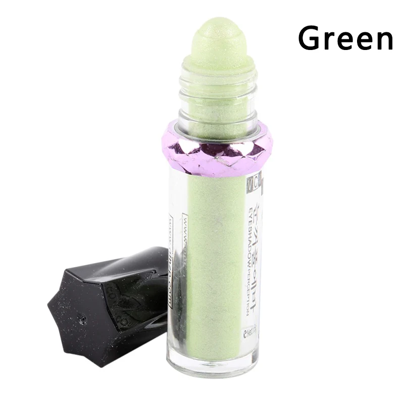 Green Флуоресцентные тени для век, пудра, очаровательные блестящие минеральные шарики, тени для век, сексуальные тени для век, стойкий макияж, красота, монохромные тени для век - Цвет: Green
