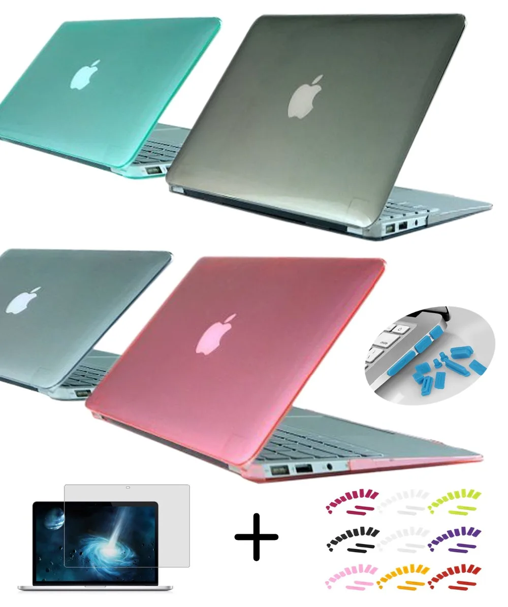 Прозрачный чехол 4 в 1 для Apple macbook Air 13 3 дюйма A1932 A1466 A1369 защитная пленка