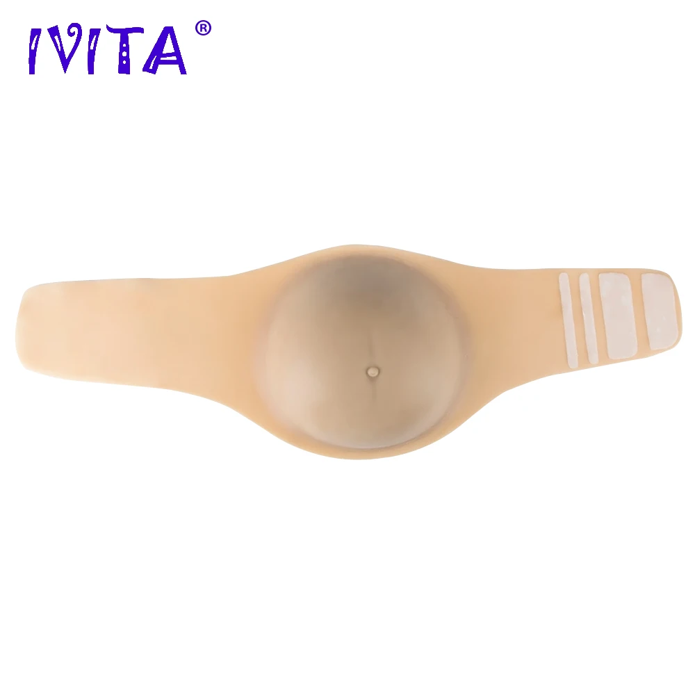 

IVITA 100% медицинский силиконовый полый живот реалистичный силиконовый поддельный беременность живот для трансвеститов транссексуалов усили...