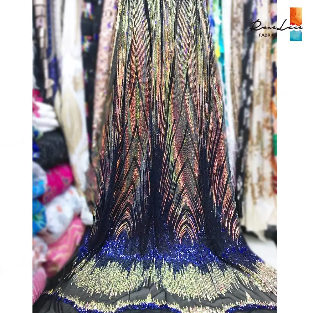 Африканская сетчатая кружевная ткань 2K19 для выпускного вечера сетчатые тюлевые