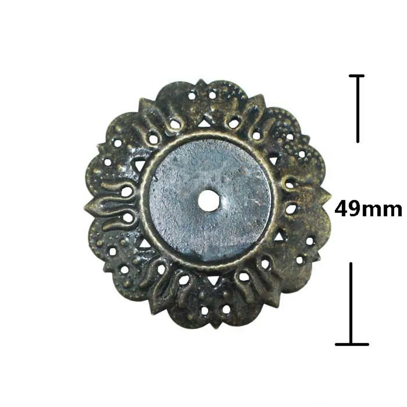 Bronze Tone Round Cameo Frame Settings Embellisments Cabochon Base Setting DIY Vintage Jewelry Findings 49*49mm 20Pcs | Обустройство