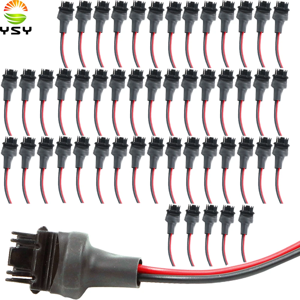 YSY 50 шт. новый LED T25 3157 3156 лампочка штекер Адаптер Гнездо База автомобильная лампа