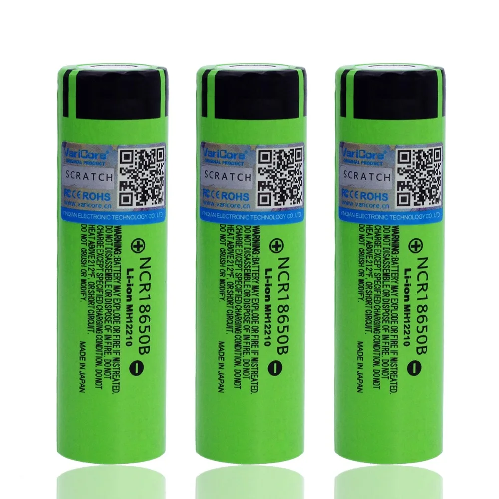 10-40 шт varicore 18650 3400mAh аккумулятор NCR18650B с оригинальным новым 3,7 V подходит для фонарей