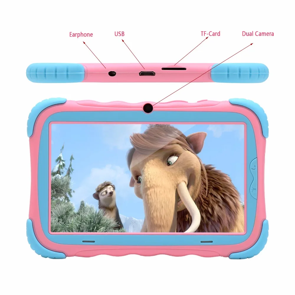 2016 Original iRULU Y3 7&quot Babypad 1280*800 IPS A33 Quad Core Android 5.1 Tablet PC 1G/16G Планшет для детей +