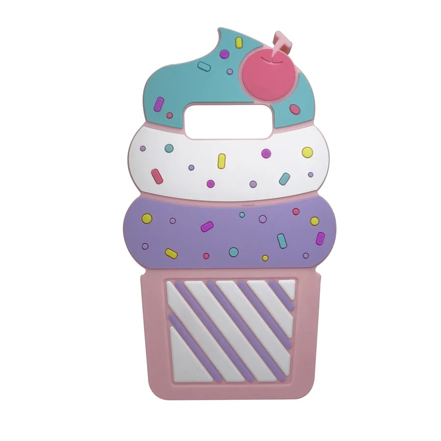 Cover For Samsung Galaxy note 8 Soft Silicone case Cute 3D Cartoon Fruit Cherry Ice Cream phone |