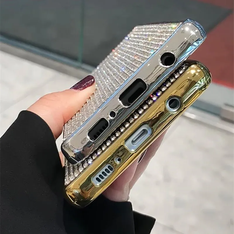 Модные блестящие полный Алмазный чехол для samsung S10 плюс S10E Etui для Galaxy S7 край S8 S9 Plus Note 10 8 9 чехол мягкий Стразы Coque