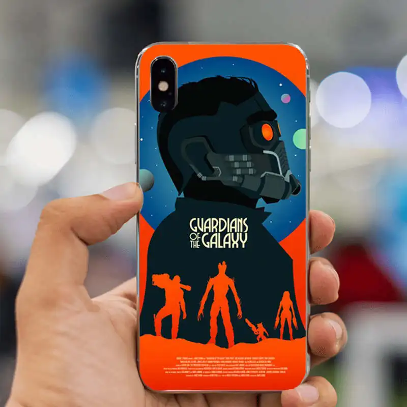 Защитный чехол для Galaxy Marvel из мягкого силикона iphone 6 6S plus 7 8 8plus X 5 5S SE XR XS
