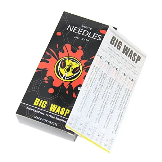 Тату-иглы BIGWASP высшего качества 3 круглых вкладыша (3RL) одноразовые и