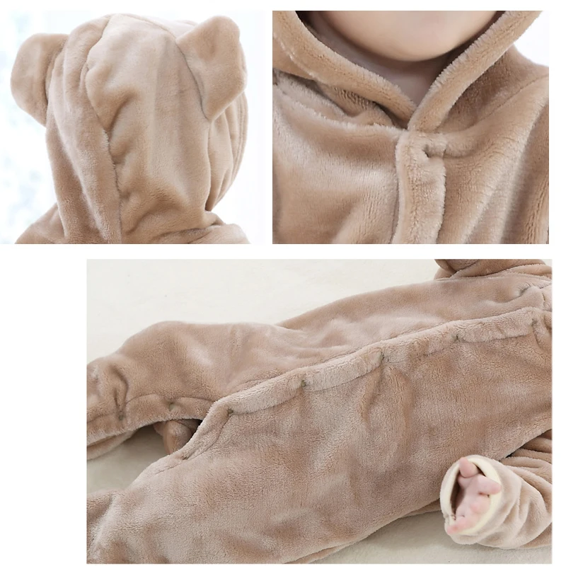 Детские комбинезоны с медведем Сезон весна-осень Комбинезон для новорожденных