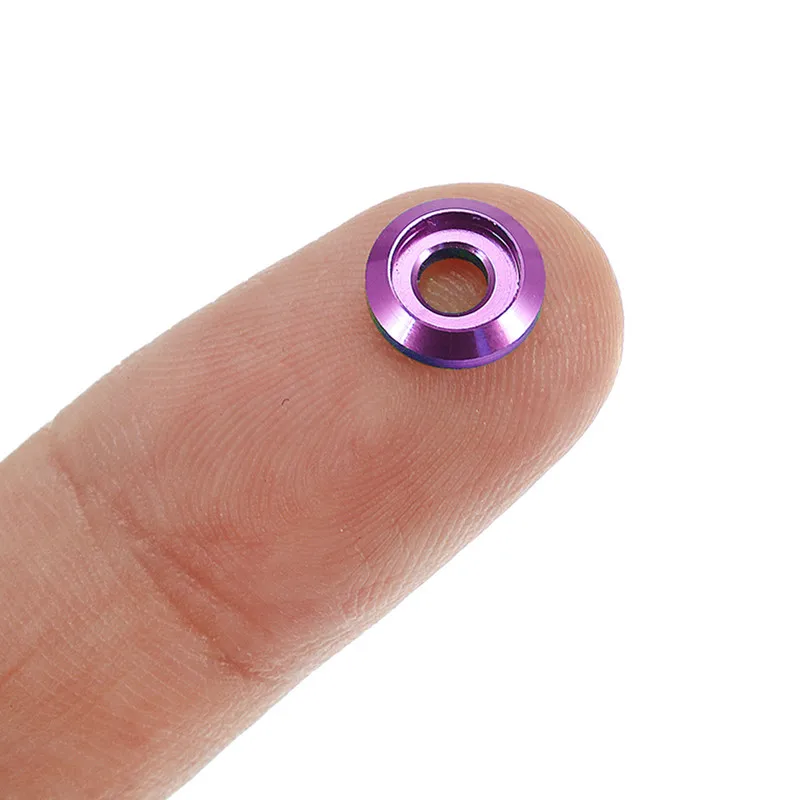 10 шт алюминиевый сплав Красочные M3 шайбы изоляционные прокладки кольца для