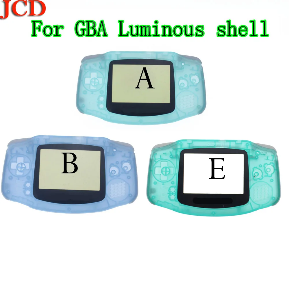 JCD для Gameboy Advance Glow Пластик Houisng чехла для GBA светящийся чехол Крышка