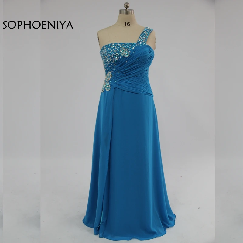 

New Arrival Chiffon One shoulder Long evening dresses 2021 Vestido de festa vestido longo abiye Evening gown long dress