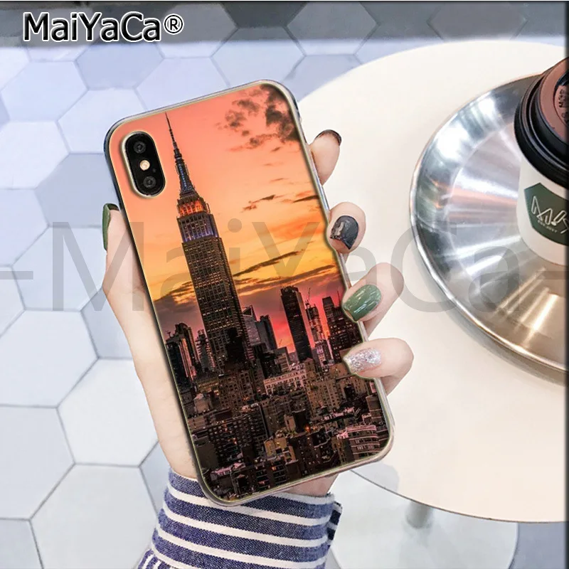 Чехол для телефона Maiyaca New York Empire State Building iphone SE 2020 11 pro X XS MAX 66S 7 7plus 8 8Plus 5S XR|Бамперы| |