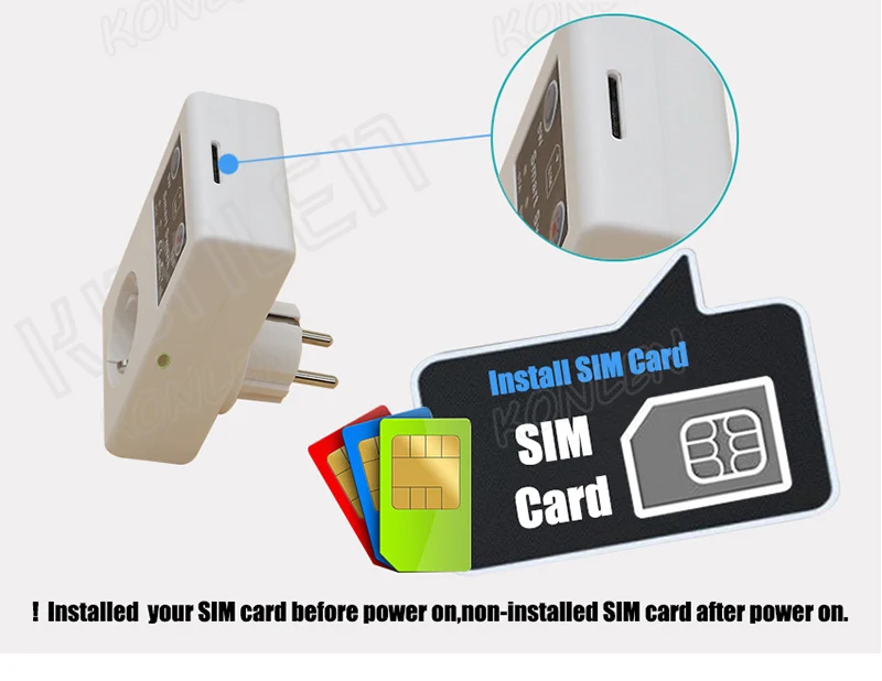 16А GSM розетка ЕС Розетка Реле дистанционного управления для дома гаражная дверь ворот SMS контроль температуры Лер с датчиком