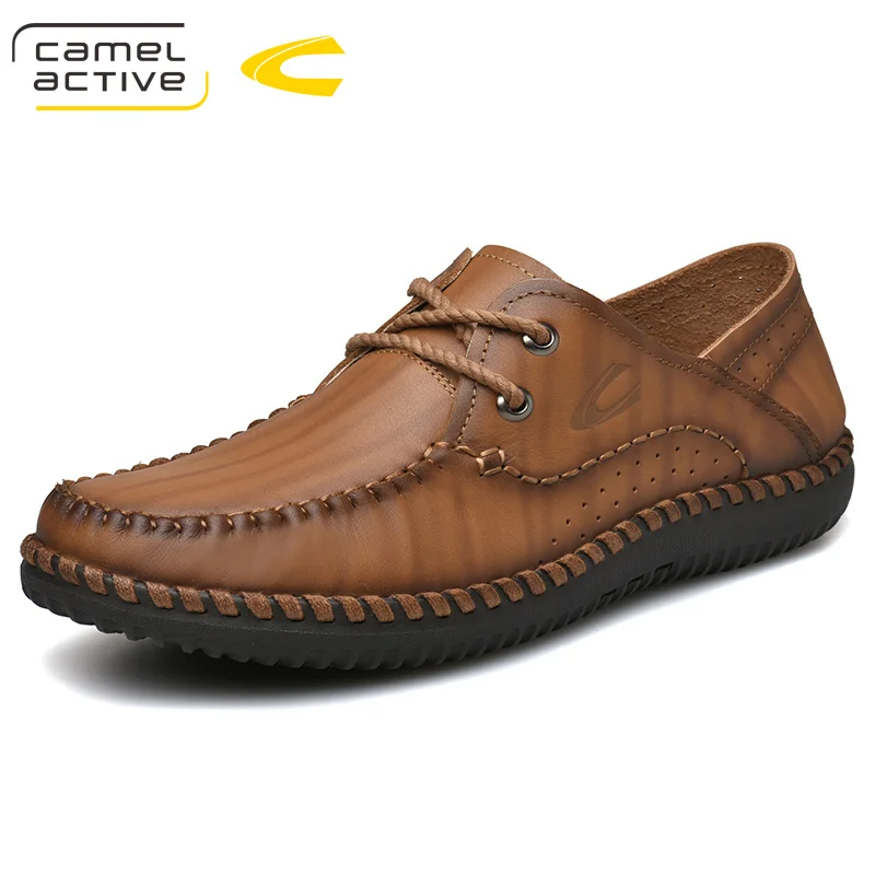 Мужские походные кроссовки Camel Active кожаные дышащие удобные водонепроницаемые
