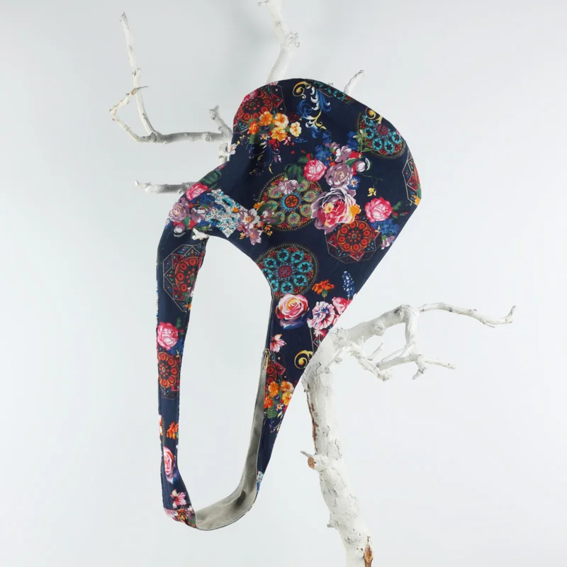 Винтажные хипстерские сумки с цветочным принтом Женская богемная сумка-мешок