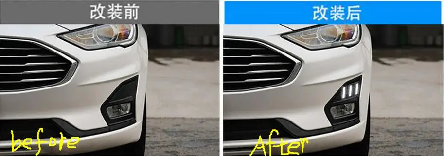 Автомобильный бампер головной светильник для Ford Mondeo Дневной Fusion 2018 ~ 2020y