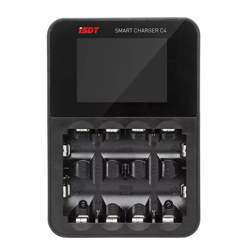 Isdt C4 8A контактный экран смарт-зарядное устройство с Usb выходом для Aa Aaa батареи с Ips экраном дисплея и предотвращения огня