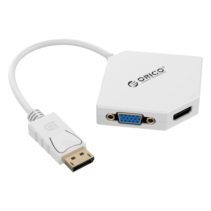 ORICO DPT HDV3 WH DP к HDMI DVI VGA адаптер кабелю Thunderbolt DisplayPort Порт дисплея для Apple MacBook Air Pro IMac