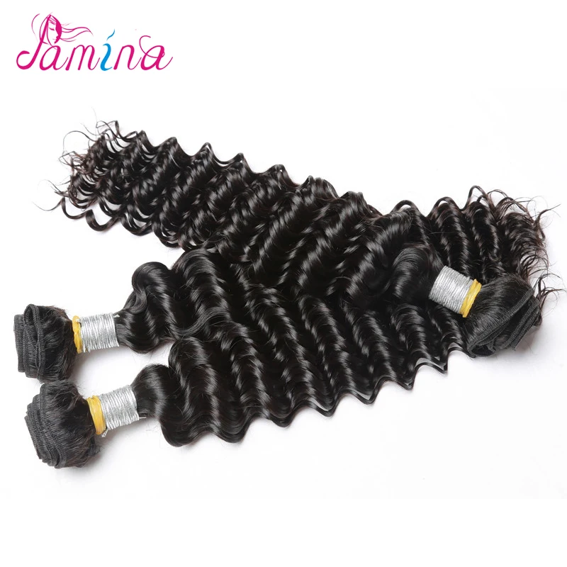 Filipino Virgin Hair With Closure Deep Wave 13x4 Ear to Lace Frontal Bundles Curly Fromtal Human |
