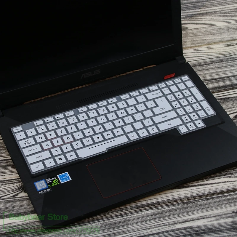 white Защитная крышка для клавиатуры ноутбука ASUS ROG Strix Scar II GL704 GL704GV GL704GM GL704G GL704GW GL703GE GL703GM GL 704 GV 17,3" - Цвет: white