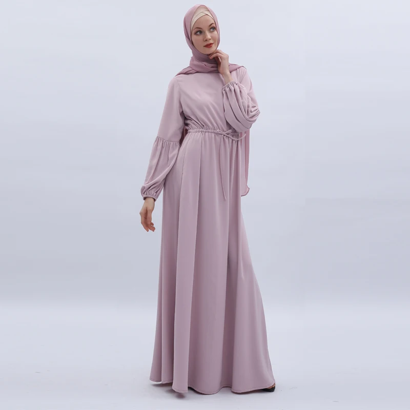 Платье для девочек и женщин однотонное платье с рукавами фонариками девочек|dresses