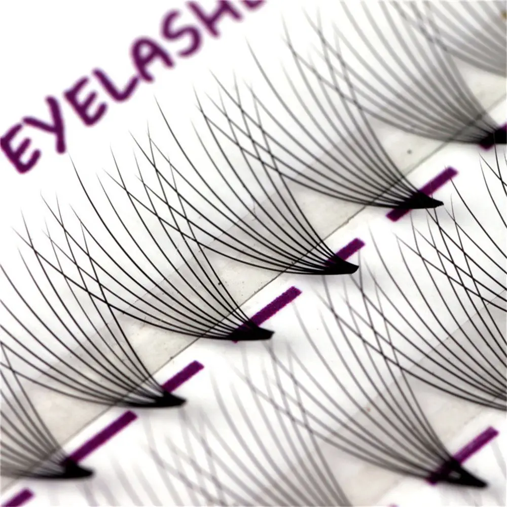 

60Pcs/Set Individual Mink False Eyelashes 10D Russian Premade Volume Fans Natural 0.07 C Eye Lashes Makeup Extension Tools