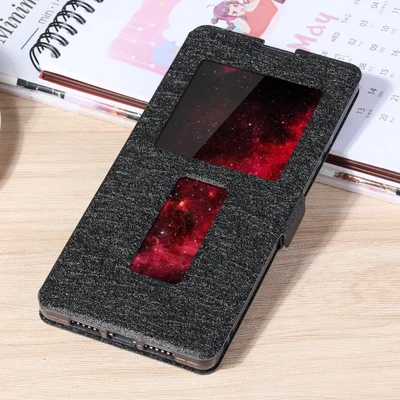 Для Smartisan Nut 3 Чехол Nut3 Силикон+ кожа задняя крышка для Smartisan Nut U3 OC105 чехол с открытым окном защитный чехол - Цвет: black