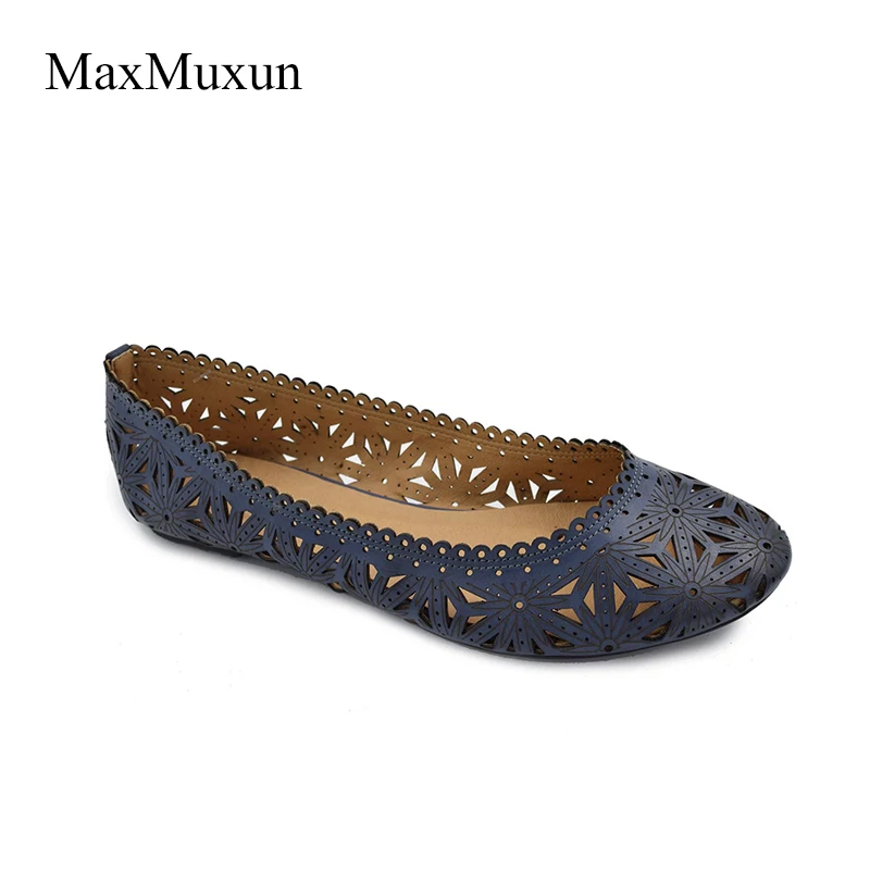 Женские повседневные балетки Maxmuxun синие бежевые зеленые из искусственной кожи