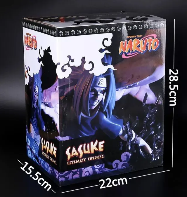 Huong Аниме Фигурка 19 см Наруто Саске Ultimate Chidori ПВХ фигурка Коллекционная модель
