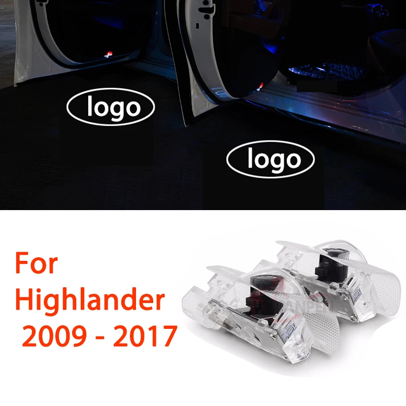 2X светодиодный Автомобильный Дверной светильник для Toyota high Lander 2009 2017 тепловая
