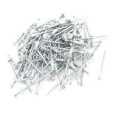 

100Pcs 2.4mm x 6mm Large Flange Dome Head Aluminium Blind Pop Rivets