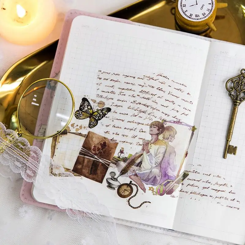 8 см широкий золотой Фольга Gild Васи Клейкие ленты DIY маскировки с лес гирлянды