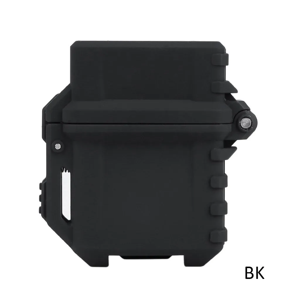 BK Военная охотничья Зажигалка в стиле Zippo, чехол с одной ручкой из нейлона MCBK EDC, тактические аксессуары для пейнтбола - Цвет: BK