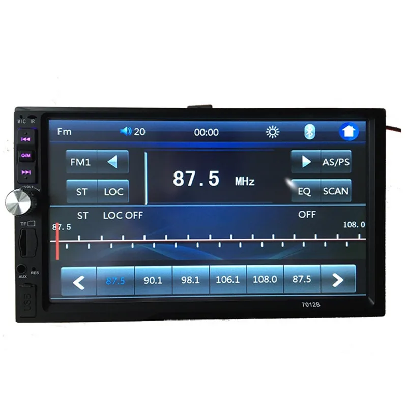 

Автомобильный MP5-плеер 7018B, MP5-плеер с 7-дюймовым сенсорным экраном, с цветной кнопкой светильник FM радио, свободные руки, типоразмер 2 Din, 12 В