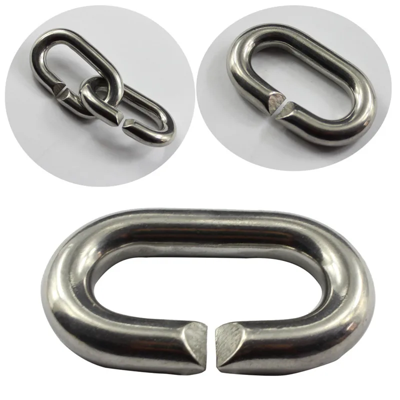 

Marine Grade 304 Stainless Steel Quick Link Chain Rope Cable Strap Connector Rigging Water Sports Rowing Boats Yacht 3pcs a lot