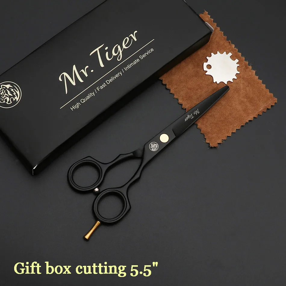 gift box cutting Япония Сталь 5,5 6,0 Профессиональный Парикмахерские ножницы набор ножниц для парикмахерской стрижки ножницы, ножницы стрижка - Цвет: gift box cutting