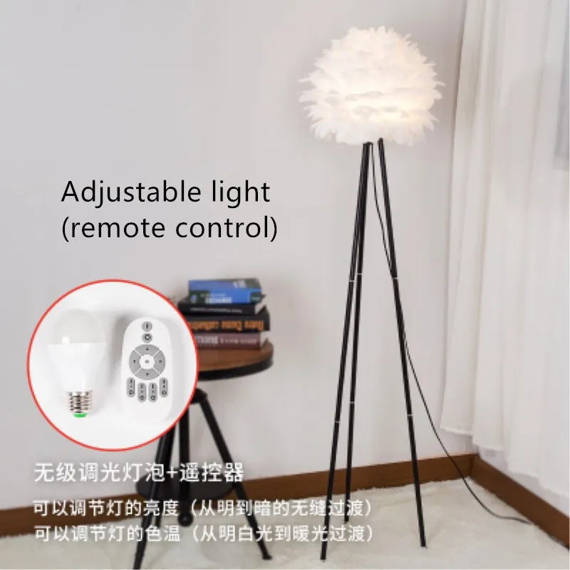 

Nordic Modern Concise White Feather wood Table Light Restaurant Bedroom Bedside Lamp Livingroom Decoration Lamp Free Shipping