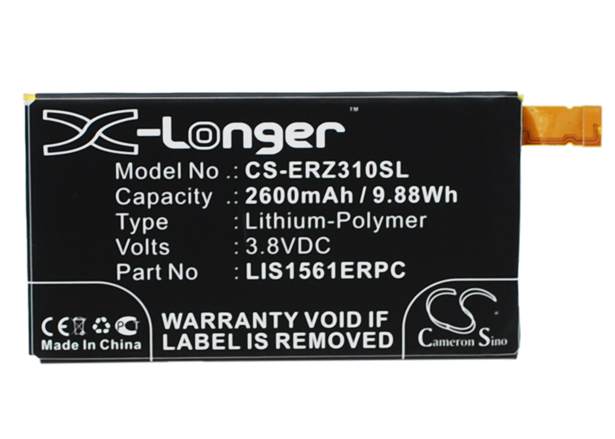 Cameron Sino 2600mAh батарея LIS1561ERPC для Sony Ericsson Cosmos DS D5803 E5363 Xperia C4 Dual LTE Z3 Mini|Цифровые