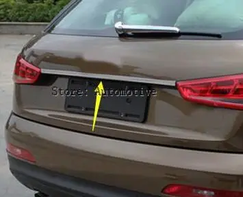 

Накладка на заднюю крышку багажника для Audi q5 2008-2014 2015 2016 2017, Хромированный Молдинг, декоративная накладка на дверь багажника, акцентный стил...