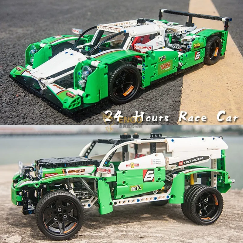 Decool 3364 lepinly Technic 24 часовая Гоночная машина внедорожник городская модель