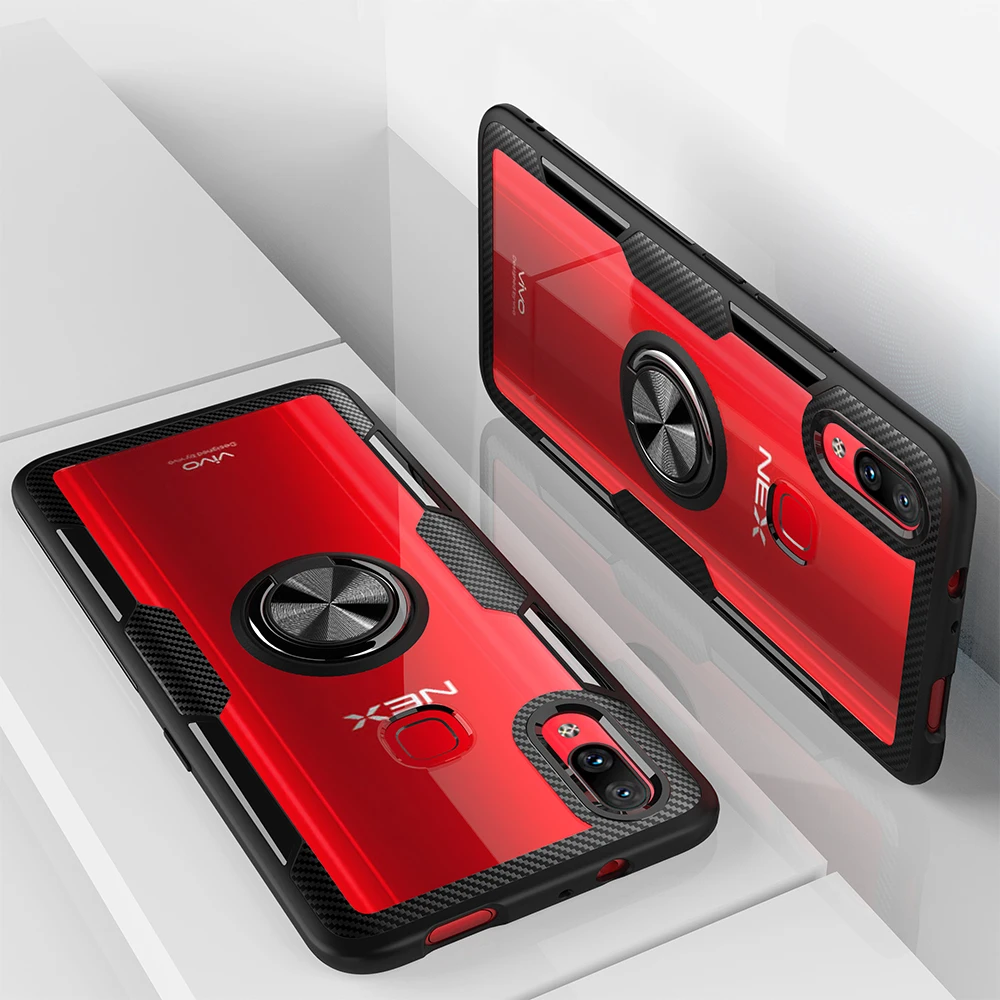 ДЛЯ Vivo NEX S A чехол магнитный автомобильный держатель Funda для Vivo IQOO V9 Y85 X27 Pro полный защитный чехол на заднюю панель телефона палец кольцо Крышка
