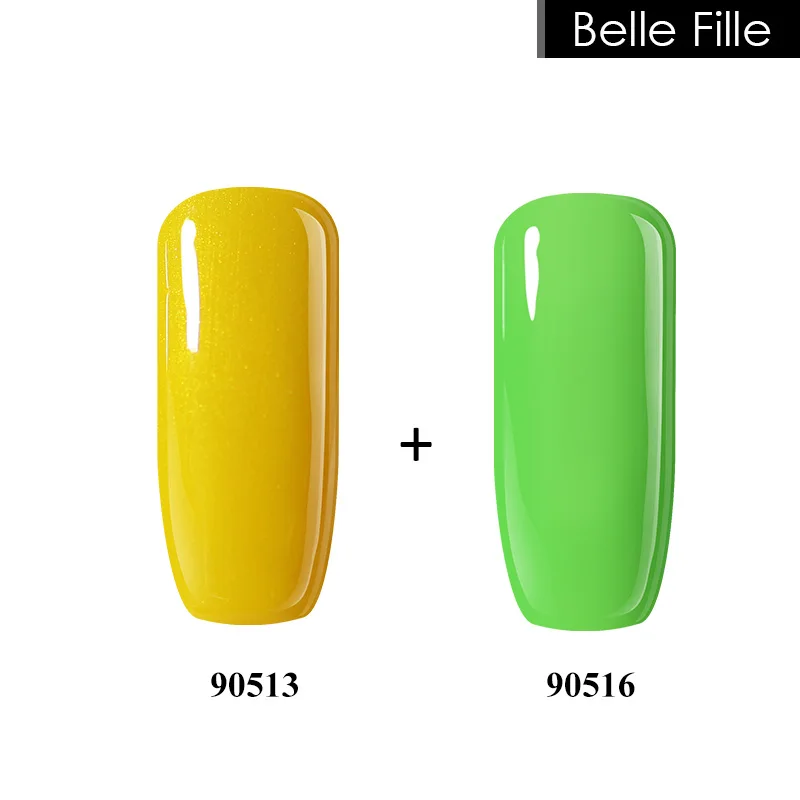 Belle Fille 10 мл 2 шт/партия УФ-гель для ногтей Полупостоянный Набор маникюра
