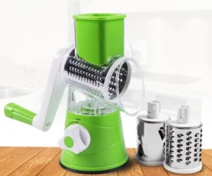 green Многофункциональная овощерезка круглый измельчитель для картофеля терка для кухни из нержавеющей стали аксессуары для Картофелечистка Инструменты Горячая - Цвет: green