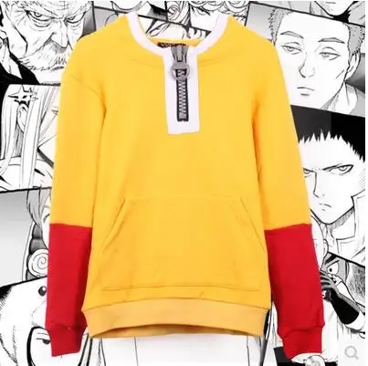 Новинка Лидер продаж косплей Сайтама из аниме ONE PUNCH MAN cos весенне осенние желтые