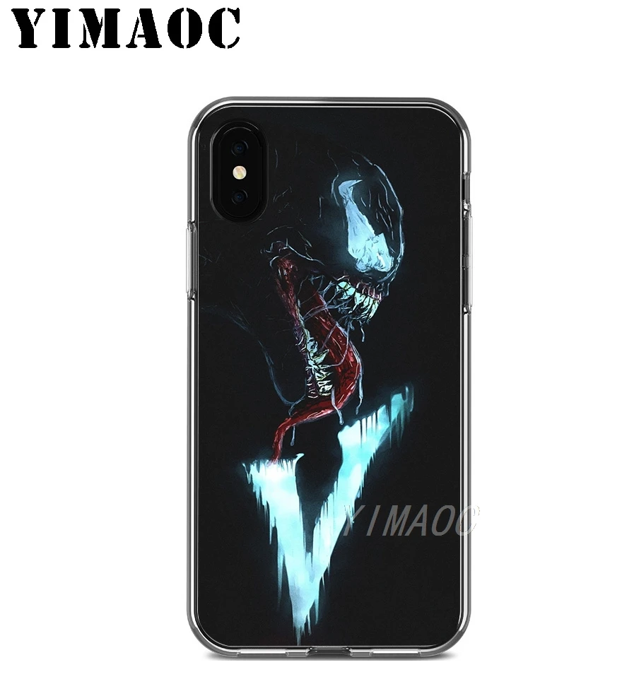 YIMAOC Venom Marvel злодей пластичный чехол из термополиуретана силикона для Apple Iphone Xr Xs Max