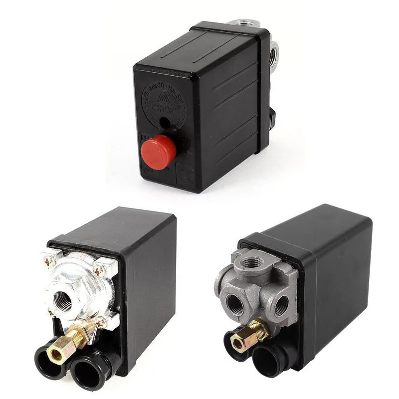 Кнопка ВКЛ/ВЫКЛ 12 бар 175PSI AC 240V 20A 4 порта/1 порт переключатель давления для