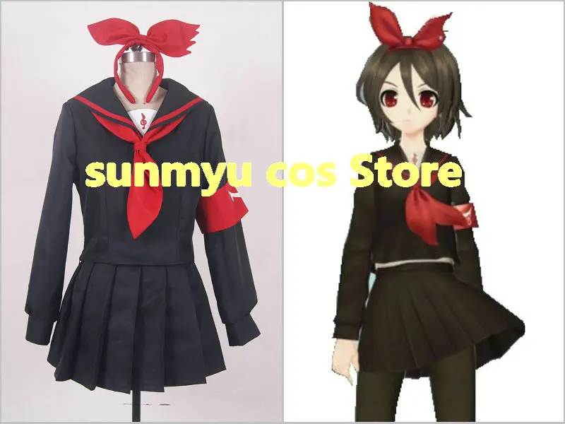Бесплатная ShippingProject Diva X The Lost плача kagamine rin в заблуждение Косплэй костюм